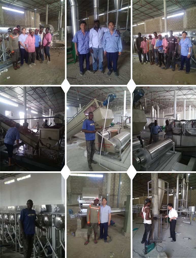 Gambia 30Tons per day Input Tapioca Starch Processing Plant
